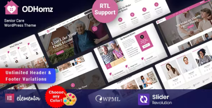 Odhomz senior care wordpress theme codermarket.png
