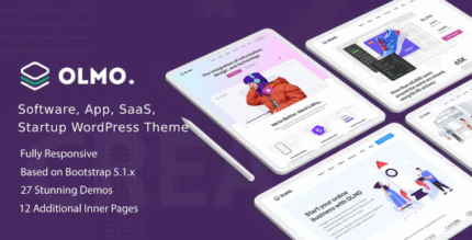 Olmo software saas landing wordpress theme codermarket.png
