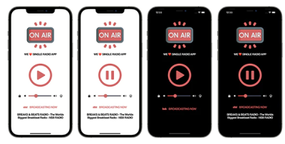 On air single radio app swiftui full ios application codermarket.png
