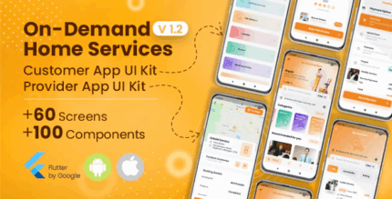 On demand home services business listing booking flutter ui template .png