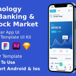 Online banking digital wallet stock market android ios figma xd .png