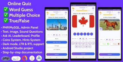 Online quiz multiple choice true false word sound image guess for.jpg