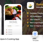 Online recipes cooking android ios app template ionic 5 yummy .png