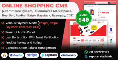Online shopping cms ecommerce system ecommerce marketplace paypal stripe .png