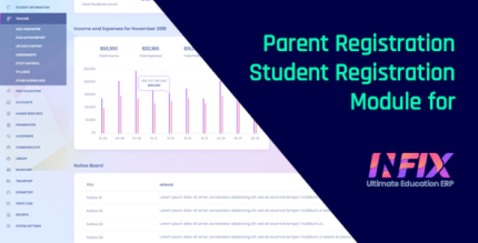 Online student registration module for infixedu codermarket.png
