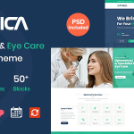 Optrica optometrist eye care wordpress theme codermarket.png