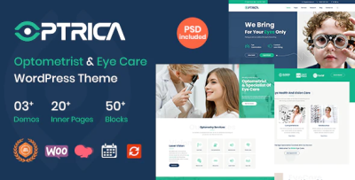 Optrica optometrist eye care wordpress theme codermarket.png