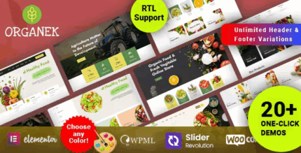 Organek agriculture organic food wordpress codermarket.png