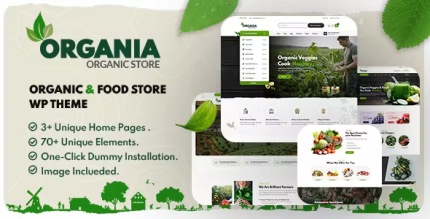 Organia organic food store wordpress theme codermarket.png