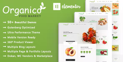 Organico organic food woocommerce wordpress theme codermarket.png