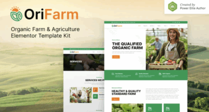 Orifarm organic farm agriculture elementor template kit codermarket.png