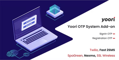 Otp system add on for yoori pwa ecommerce codermarket.png