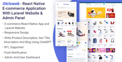 Otrixweb react native ecommerce application with laravel website codermarket.png