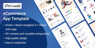 Otrixweb react native ecommerce template codermarket.png