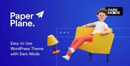 Paper plane modern wordpress blog theme codermarket.png