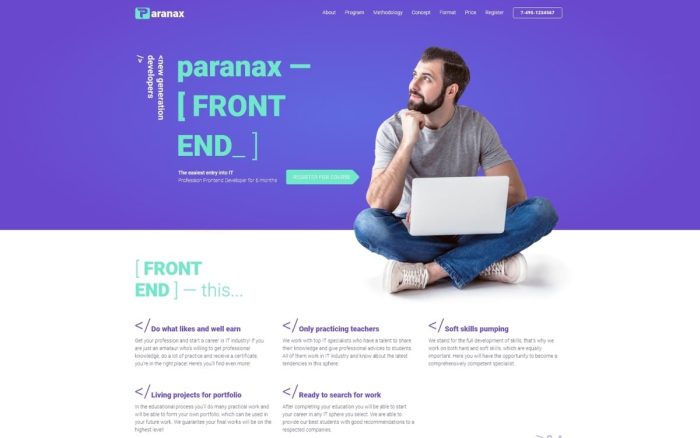 Paranax it courses wordpress elementor theme.jpg