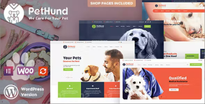 Pet hund animals shop veterinary wordpress theme codermarket.png