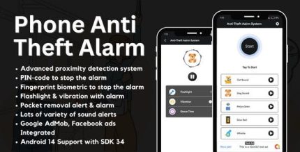 Phone anti theft alarm with admob ads android codermarket.jpeg