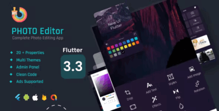 Photo editor text on photo flutter app flutter web admin panel codermarket.png