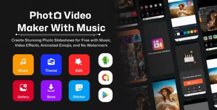 Photo video maker with music photo to video editor admob android app .jpg