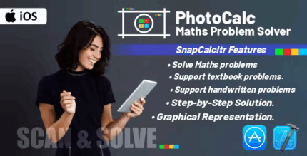 Photocalc maths problem solver full ios native application codermarket.png