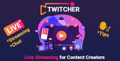 Php twitcher live video streaming saas platform for content creators .png
