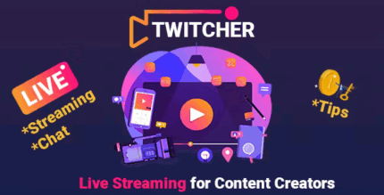 Php twitcher live video streaming saas platform for content creators .png