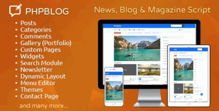 Phpblog news blog magazine script codermarket.png