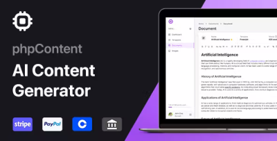 Phpcontent ai content generator platform saas codermarket.png