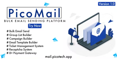 Picomail bulk email sending platform codermarket.png