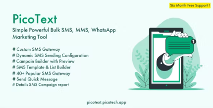 Picotext simple powerful bulk sms mms whatsapp marketing tool codermarket.png