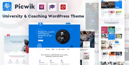 Picwik university coaching wordpress theme codermarket.png