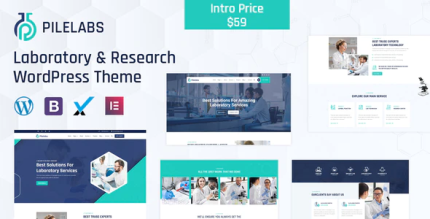 Pilelabs laboratory science research wordpress theme codermarket.png