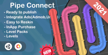 Pipe connect unity game admob ios android codermarket.png