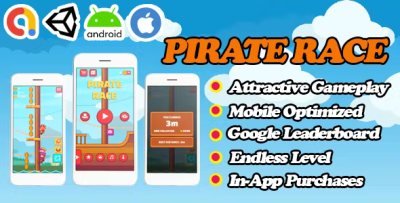 Pirate race unity funny game template admob facebook ads ready to.png