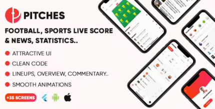Pitches sport application ui kit livescore livematches news videos .png