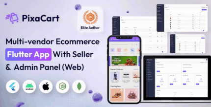 Pixacart multivendor flutter ecommerce app with seller admin panel web .png