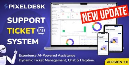 Pixeldesk support ticket system with openai codermarket.jpeg