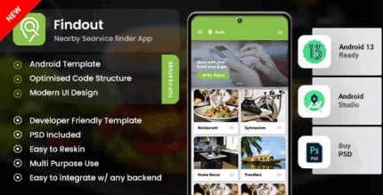 Place finder restaurant service finder nearby android app template xml.png