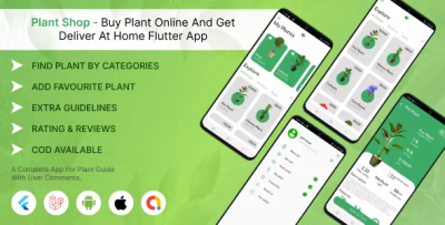 Plant delivery website flutter application with delivery boy in flutter .png