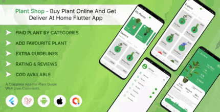 Plant delivery website flutter application with delivery boy in flutter .png