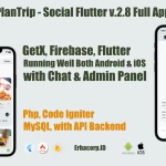 Plantrip social travel flutter full app with chat web admin panel .png