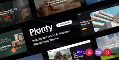 Planty industrial fabric factory wordpress theme codermarket.png