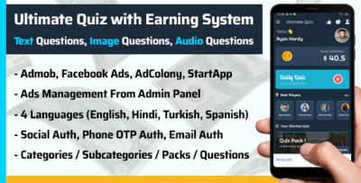 Play quiz text image audio earn money codermarket.png
