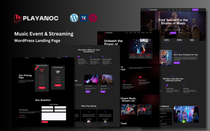 Playanoc music event and streaming wordpress landing page.png