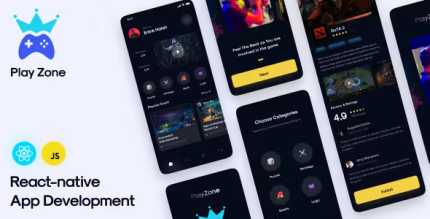 Playzone mobile app react native cli codermarket.png