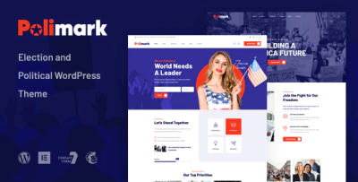 Polimark election political wordpress theme codermarket.png