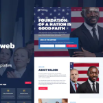 Politica politician public servant elementor template kit codermarket.png