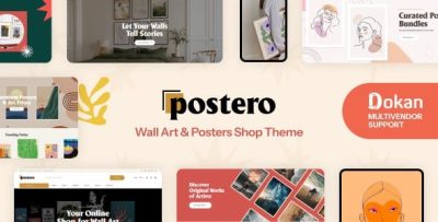 Postero wall art poster woocommerce theme codermarket.jpeg