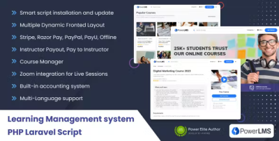 Powerlms php laravel learning management system script codermarket.png